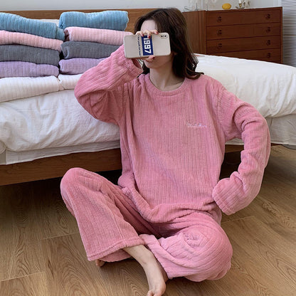 Ensemble de pyjamas en velours doux d'hiver