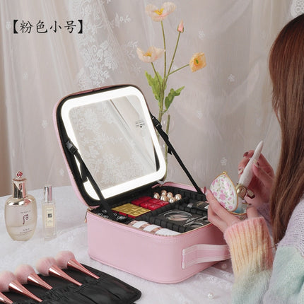 Trousse à maquillage LED intelligente avec miroir